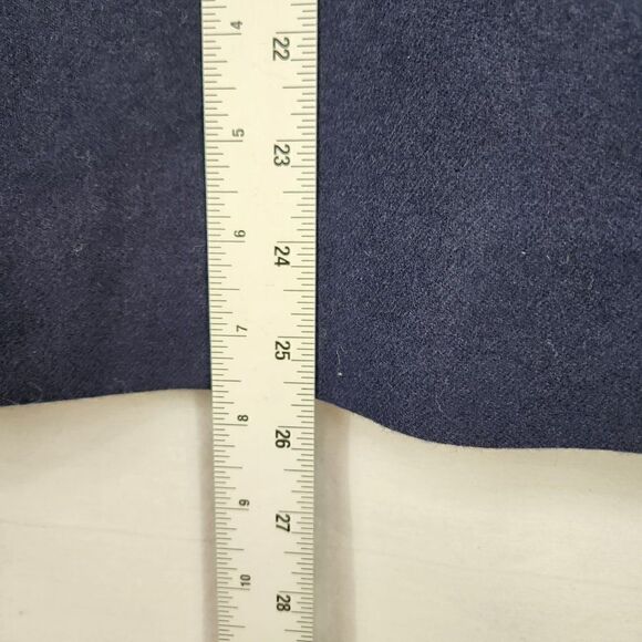 Vtg Pendleton Womens Navy Blue Pencil Skirt Waist 34 100% Wool Lined 80s - Picture 4 of 8